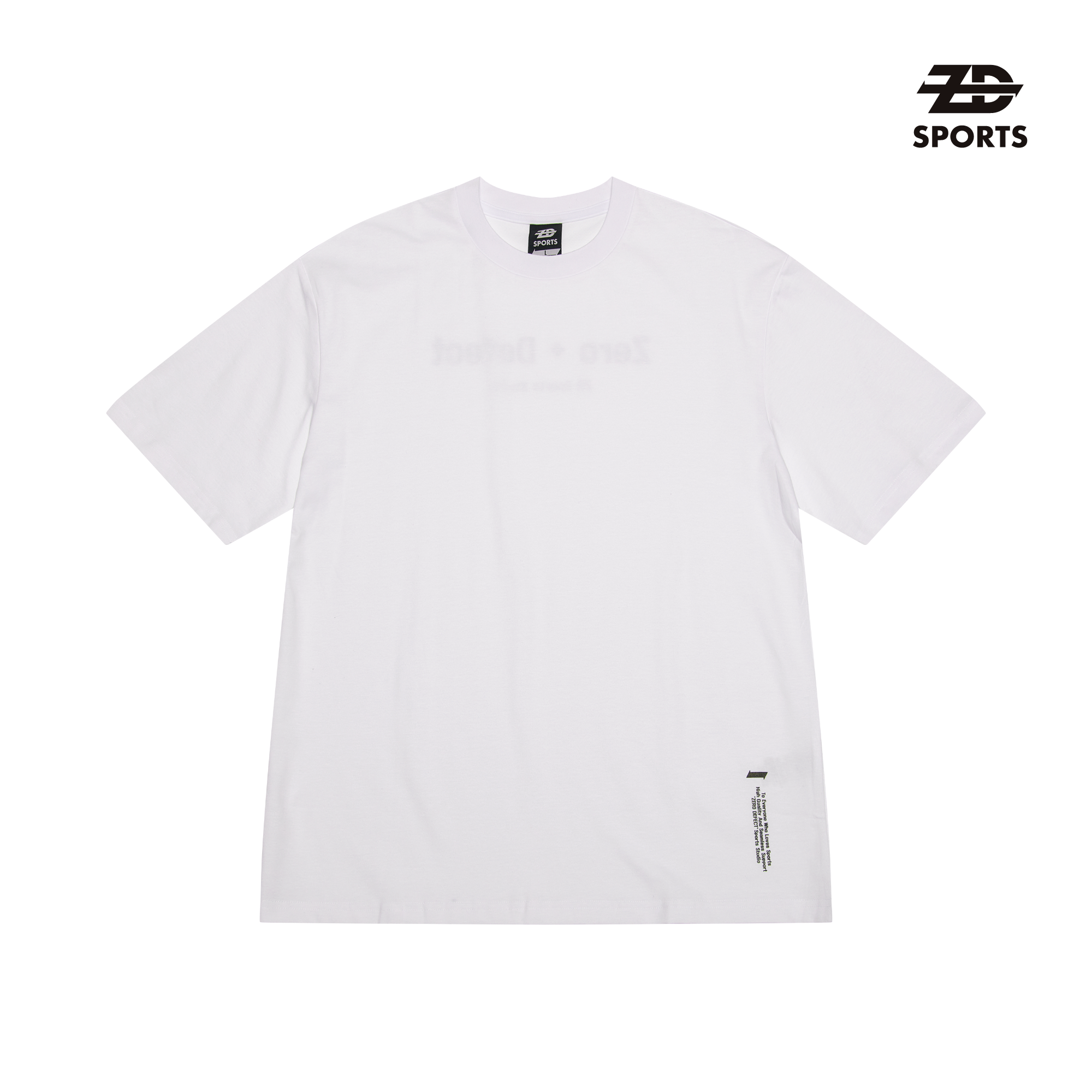 ZD 크루 티셔츠(ZD22T016)-화이트